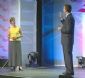 On stage training seminar on the Generation Gaps with Carston and his mother Judy Marston.